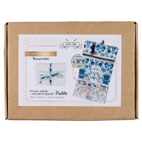 Kit Pochette Beauté Bijoux Paulette - Niveau Intermédiaire - Com'1 Idée Bleu