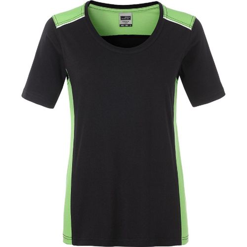 T-Shirt De Travail Manches Courtes - Femme - Jn859 - Noir