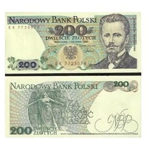 Billet Pologne 200 Zloty