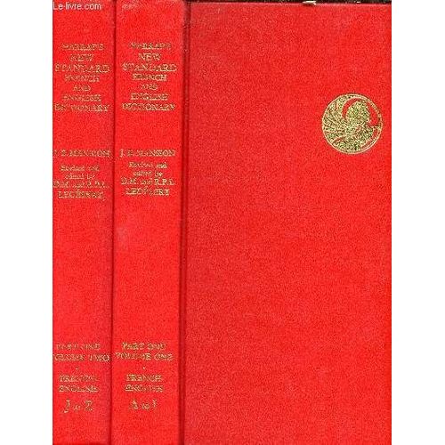 Harrap S New Standard French And English Dictionary - Part One French English Volume One A-I + Part One French English Volume Two J-Z.
