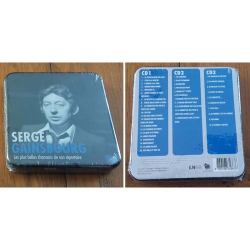 Coffret 3 Cd Serge Gainsbourg Collector Metal 31 Titres 2013