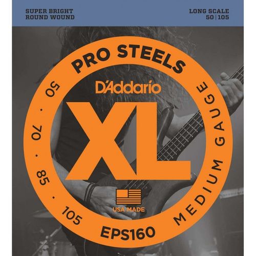 D'addario Eps160 50-105 - Jeu De Cordes Basse Électrique 4 Cordes