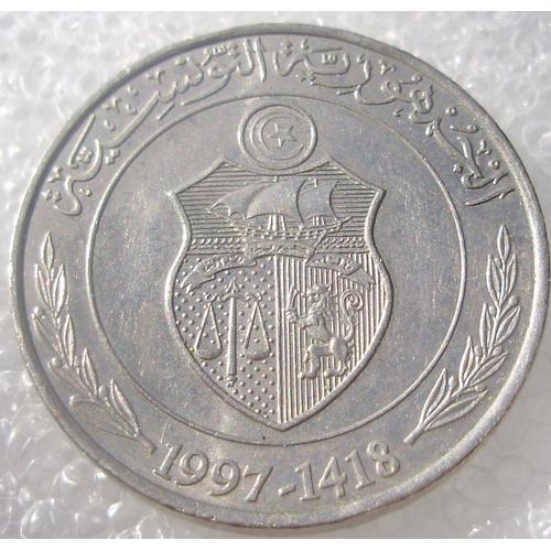 Tunisia Dinar Km# 347 1417-1997