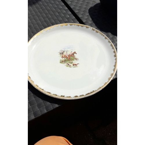 Assiette" Scène Chasse À Courre"