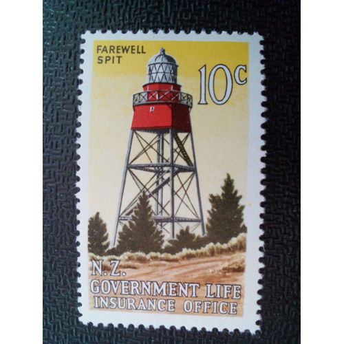 Timbre Nouvelle -Zelande Yt S 137 Phare De Farewell Spit 1976 ( 90404 1)