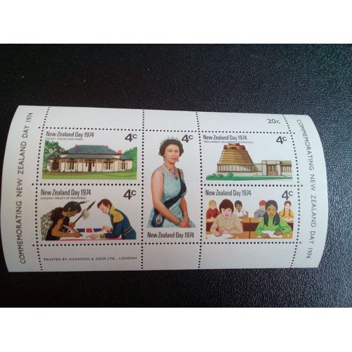 Timbre Nouvelle -Zelande Yt Bf 36 Jour De La Nouvelle-Zélande 1974 ( 90404 1)