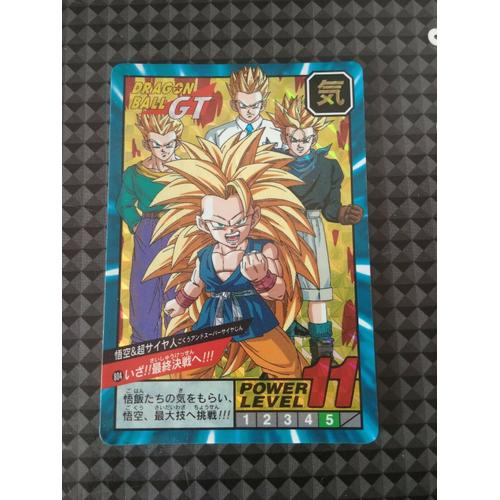 Dragon Ball Z Super Battle Prism 804 Carte power level Card rare face a  japan