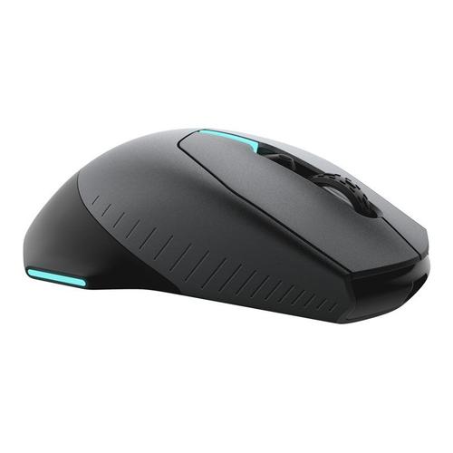 Alienware AW610M - Souris - optique - 7 boutons - sans fil, filaire - USB - Dark Side of the Moon (Noir) - pour Alienware Area-51, Aurora R10, Aurora R9, M15, M17; G5 5090; XPS 8940