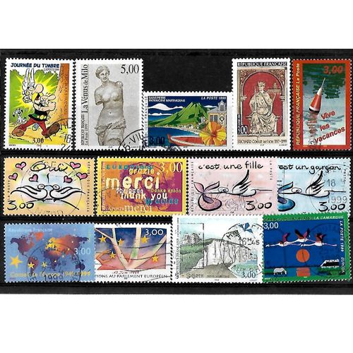 France- 1999 -Lot De 13 Timbres Oblitérés-Très Bon Etat