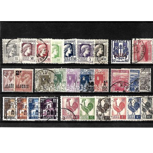 Algérie-Département Français- Lot De 29 Timbres Oblitérés-Très Bon Etat