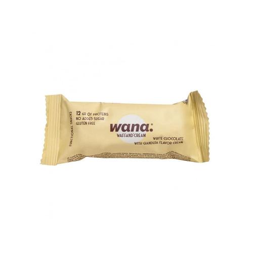 Waffand'cream Bar (43g)|White Chocolate Gianduja Cream| Barres Protéinées|Wana 