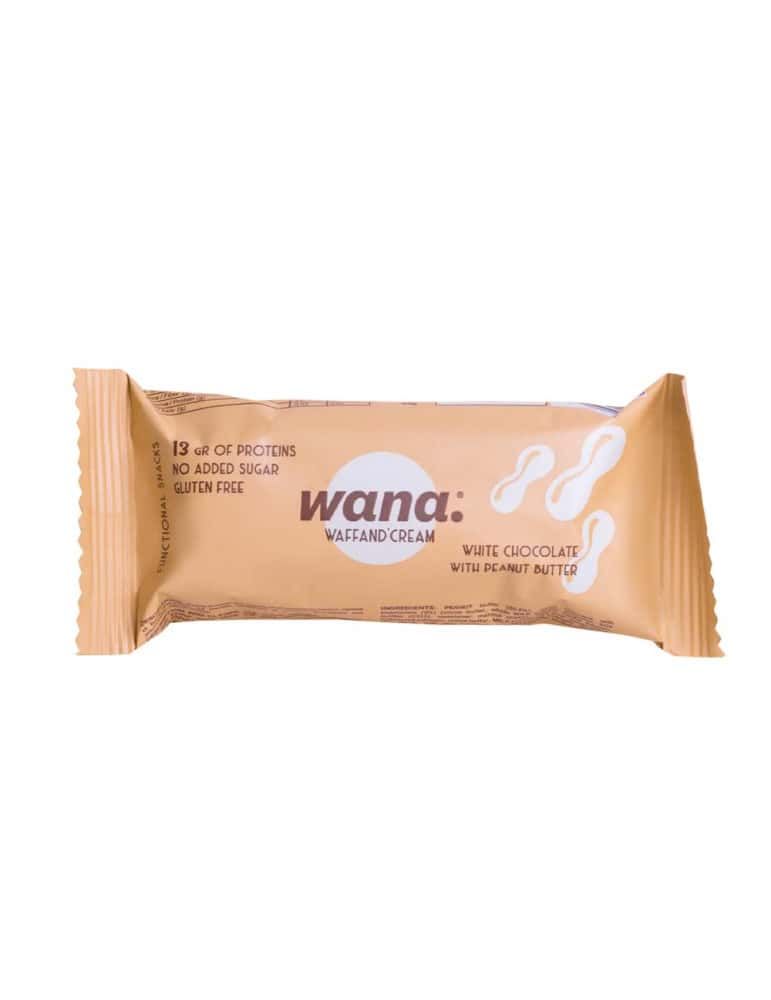 Waffand'cream Bar (43g)|White Chocolate Peanut| Barres Protéinées|Wana 