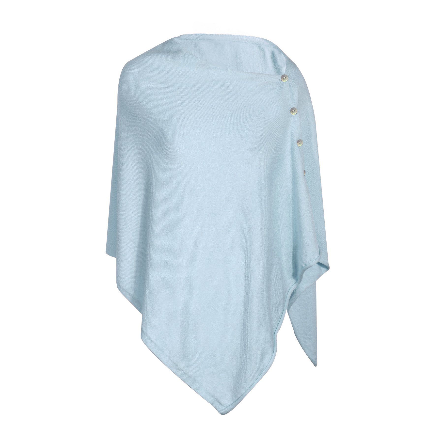 PULI Femme Bouton tricoté Poncho Couverture Châle Cape Cardigan Wrap Écharpe Taille Unique 