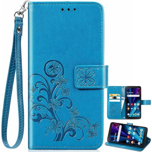 Coque Portefeuille Pour Samsung Galaxy S10 5g Avec Porte-Cartes Et Bracelet, Housse À Magnétique Pour Samsung Galaxy S10 5g Etui Pour Femme-17