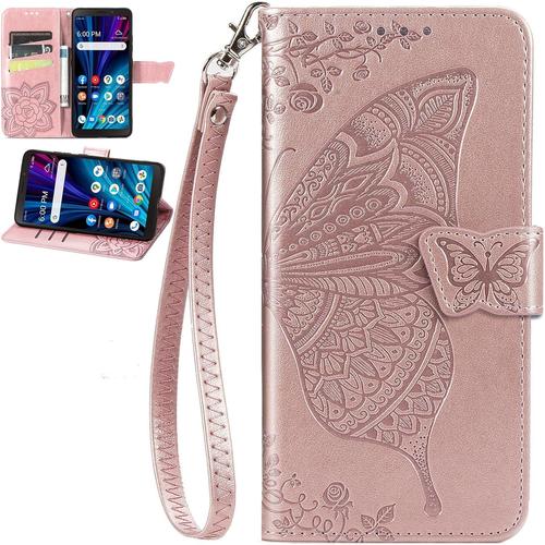 Coque Portefeuille Pour Samsung Galaxy S10 5g Avec Porte-Cartes Et Bracelet, Housse À Magnétique Pour Samsung Galaxy S10 5g Etui Pour Femme-01