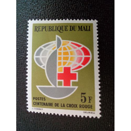 Timbre Mali Yt 54 Centenaire De La Croix-Rouge 1963 ( 030404 )