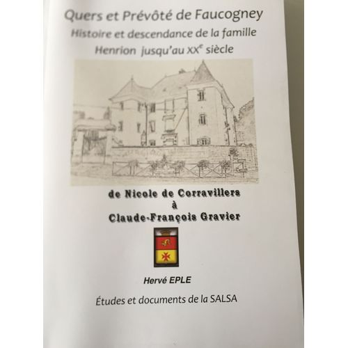 Quers Et La Prévôté De Faucogney