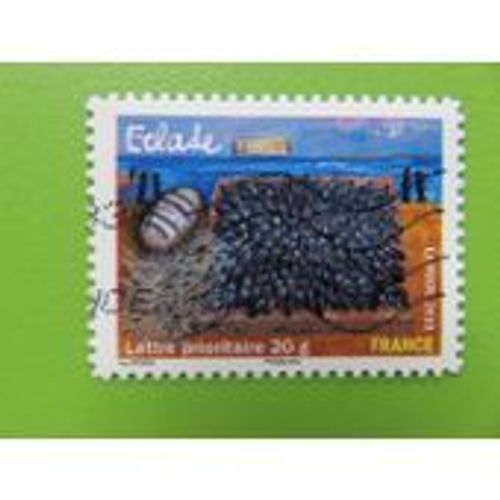 Timbre Oblitéré Série Les Saveurs De Nos Régions - Eclade De Moules - France Année 2010 - Yvert Et Tellier N°443 Aa