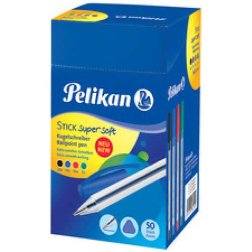 Pelikan Pelikan Stylo À Bille Stick Super Soft, Assorti, Présentoir Noir