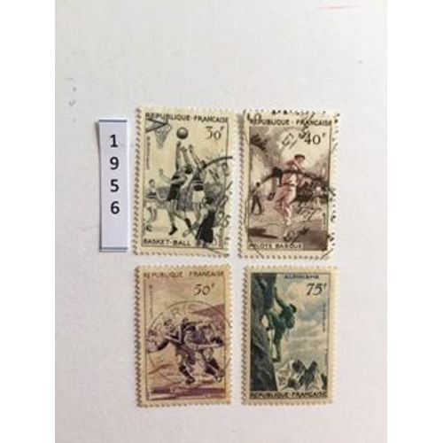 Série Complète De 4 Timbres Oblitérés