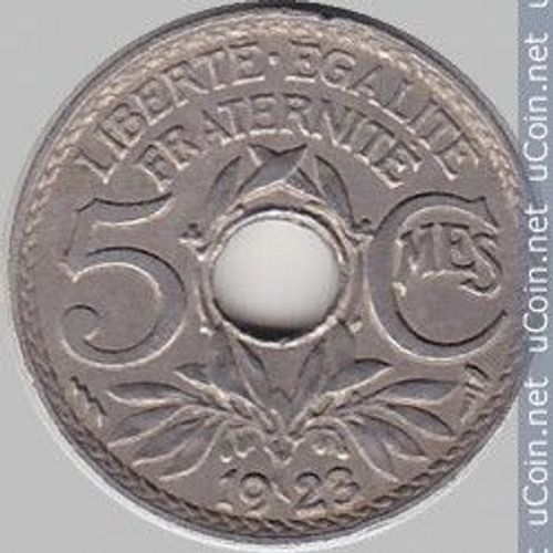 France = Pièce De 5 Centimes, Lindauer,  De 1923 Poissy.