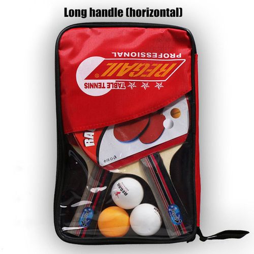 Madkanao 2pcs Tennis De Table Professionnel Raquette De Ping-Pong Raquette Batte + 3pcs Sac De Balle Ensemble