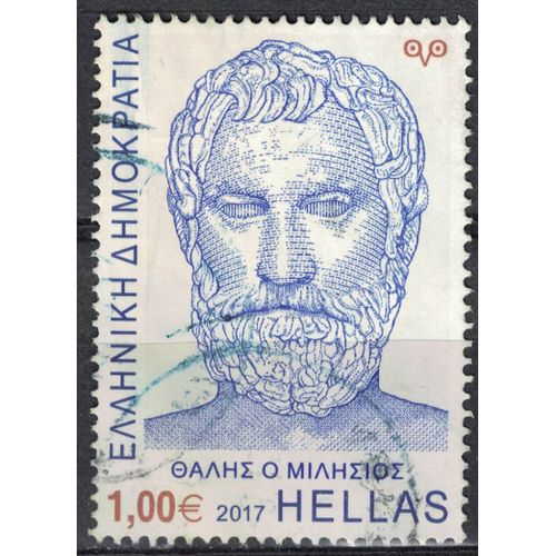 Grèce 2017 Oblitéré Used Thalès De Millet Philosophe Et Savant Grec Su