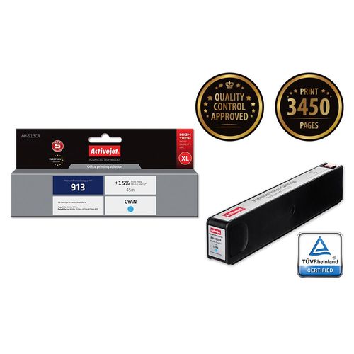 Activejet Encre Ah-903yrx (remplacement Hp 903xl T6m11ae Premium 12 M