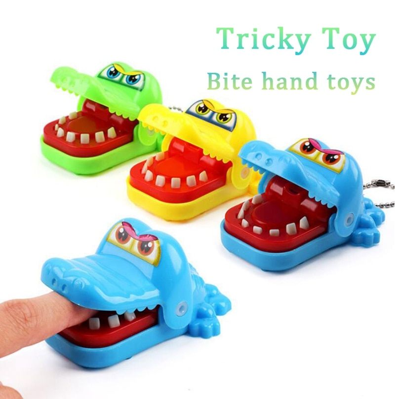 Dentiste Crocodile Bouche Jouet pratique blagues crocodile jeu Morsure DOIGT Jeu