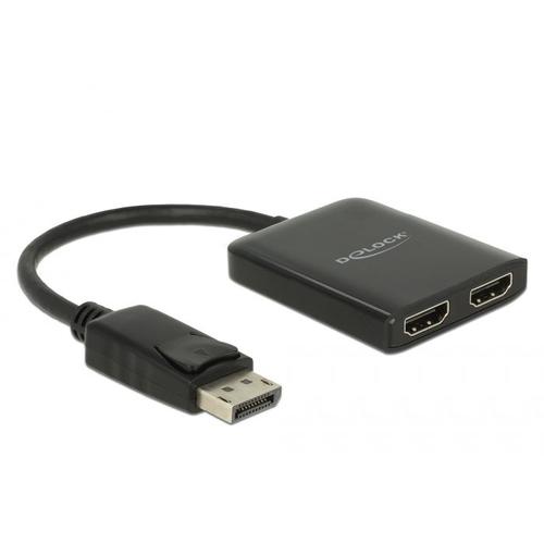 Delock 87769 Répartiteur Vidéo Displayport 2x Hdmi