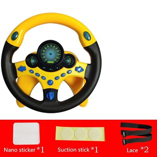 Bebe Jouets Copilot Volant Developpement Jouet Educatif Lumiere Son Simulation Direction Jouet Voiture Pour Enfant Prescolaire Jouet Cadeau Rakuten