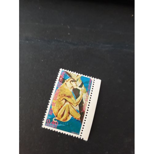 Timbre Animaux Singe Guinée Équatoriale Tp15