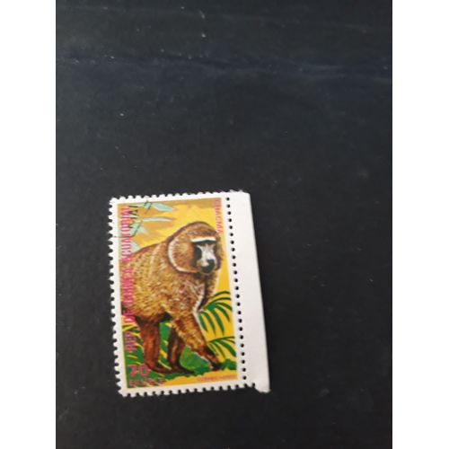 Timbre Animaux Singe Guinée Équatoriale Tp15