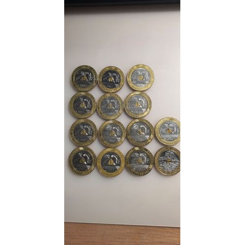 14 Pièces 20 Francs Mont St Michel V Ouvert