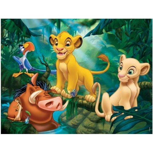 Puzzle 30 Pieces Roi Lion : Simba Nala Timon Et Timon Dans La Savane - Nathan Enfant Dessin Anime Disney