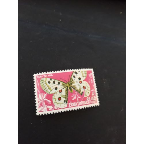 Timbre Papillon Guinée Équatoriale Tp15