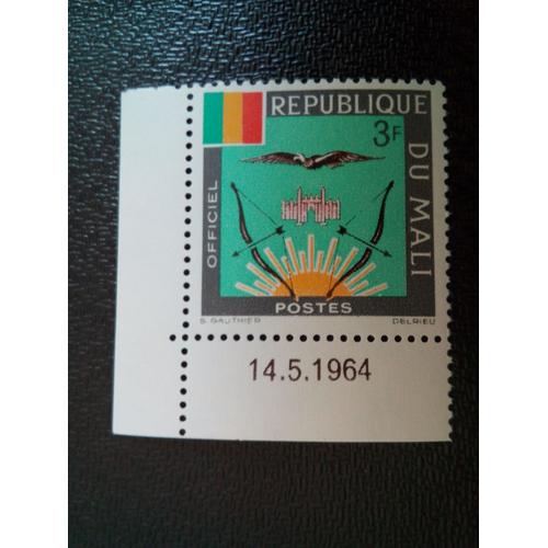 Timbre Mali Yt S 14 Armoiries Du Mali 1964 ( 030404 )