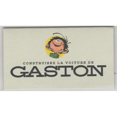 Gaston Lagaffe : Etiquette "Construisez La Voiture De Gaston" (2020)