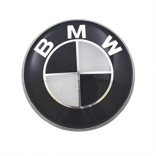 4 stickers autocollants Cache moyeux Centre Roue Emblème B.M.W Noir Damier  56mm