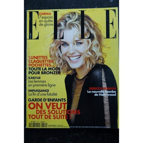 Elle 2892 04 Juin 2001 Cover Rebecca Romijn-Stamos - Mike Horn Annick Cojean Amour En Afghanistan - 210 Pages