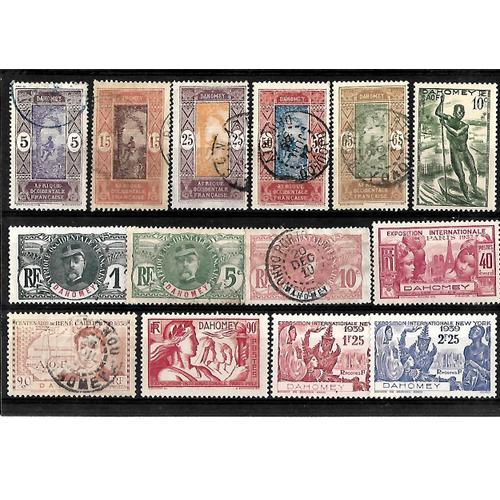 Dahomey-Colonie Française-Lot De 14 Timbres Oblitérés-Très Bon Etat