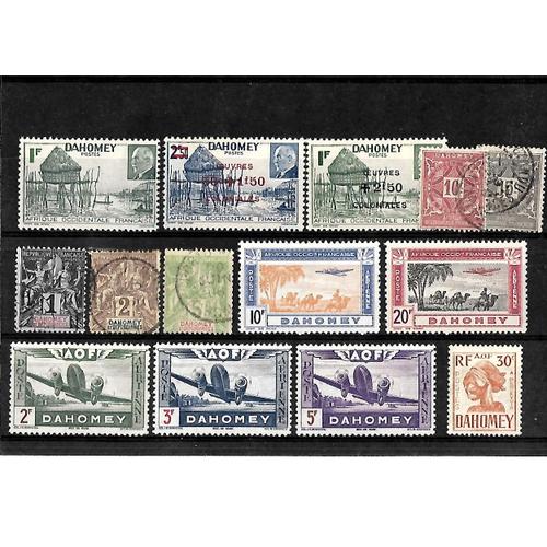 Dahomey-Colonie Française-Lot De 14 Timbres Oblitérés-Très Bon Etat