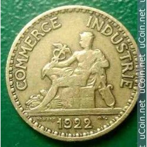 France = Pièce Bon Pour 50 Centimes De 1922 Type Domard, Chambre De Commerce, En Bronze Alu,