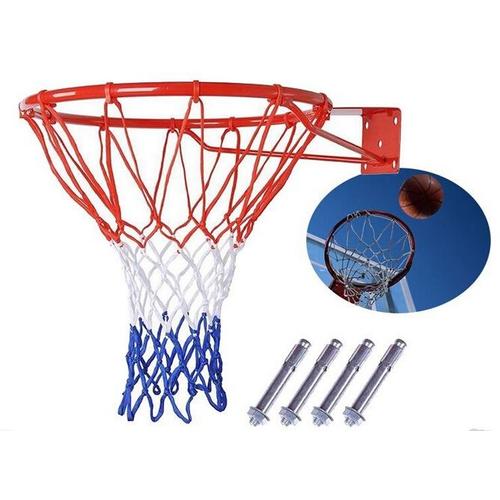 Panier Accrochant Extérieur Fixé Au Mur Anneau Filet Panier De Basket-Ball 18" 45cm