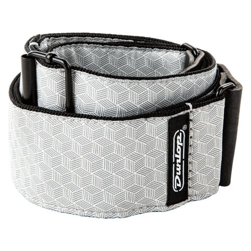 Dunlop D6712 - Sangle Jacquard - Cube Hatch Light Grey