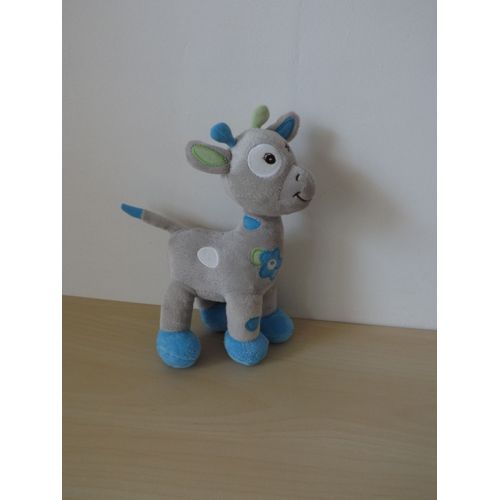 doudou girafe bleu grise arthur et lola bébisol