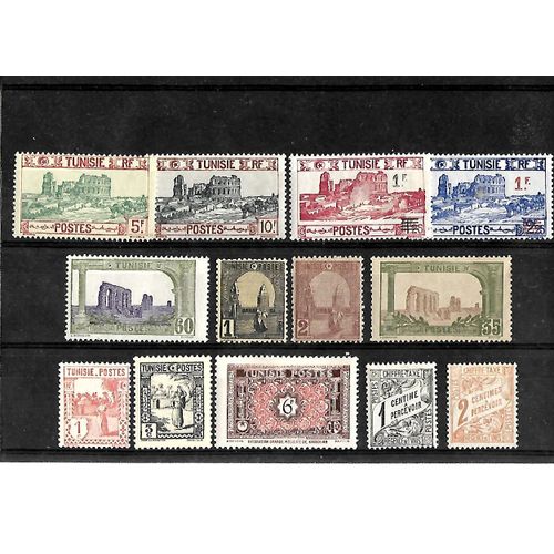 Tunisie-Protectorat Français- Lot De 13 Timbres Neufs**-Gomme Intacte- 1 Er Choix