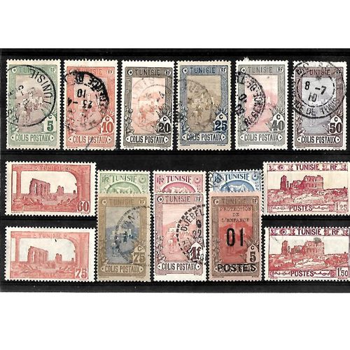 Tunisie-Protectorat Français- Lot De 16 Timbres Oblitérés-Très Bon Etat