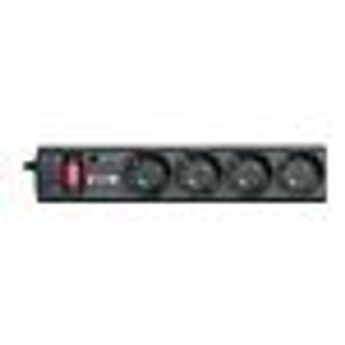 Eaton Protection Strip - Protection contre les surtensions - CA 220-250 V - 2500 Watt - connecteurs de sortie : 4 - noir