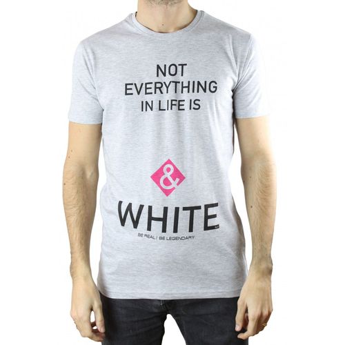 T-Shirt Avec Print Gris Homme